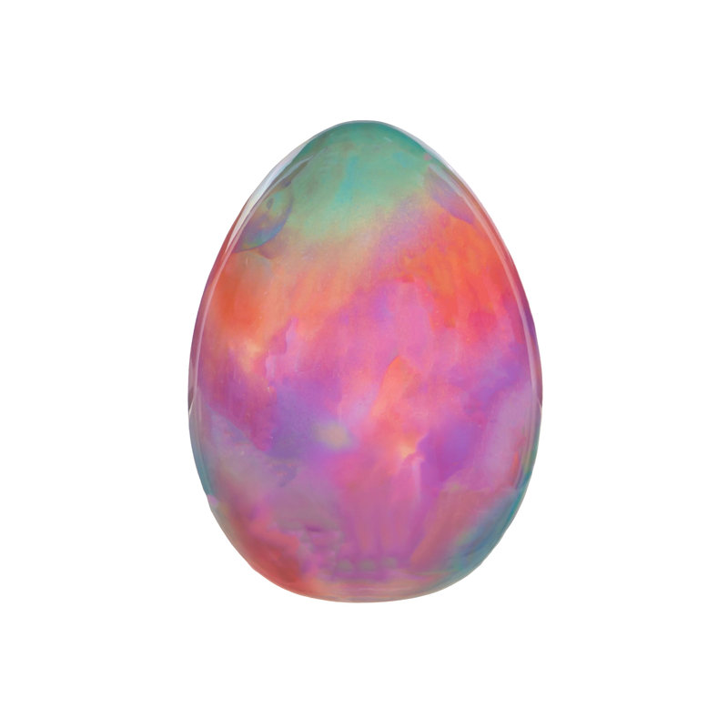 Iridescent Egg Ceramic Table Décor, 6"