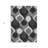 3' X 5' Charcoal Ogee Washable Indoor Outdoor Area Rug