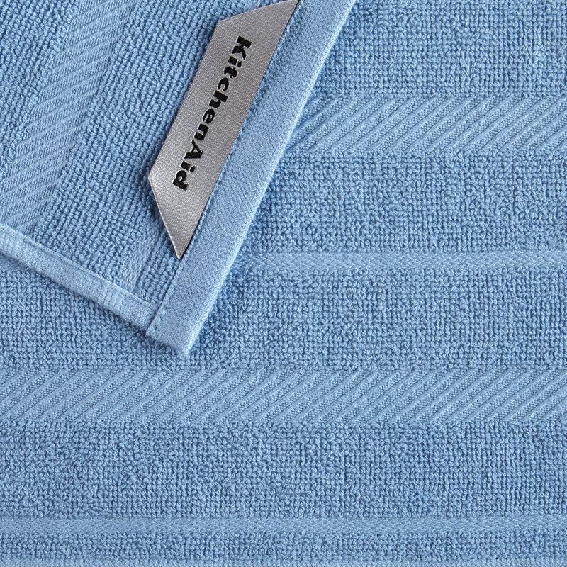 KITCHENAID Albany Dishcloth 8 Pack Set, 12"x12", Blue
