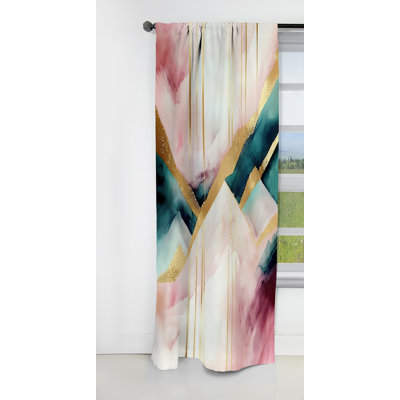 Touchet - Abstract Geometric Blackout Curtain - 1 Panels