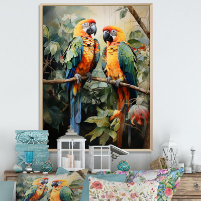 " Two Parrots On Branch III "