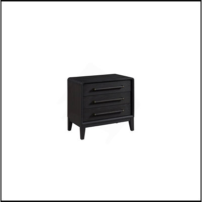 3 Drawer Nightstand With USB