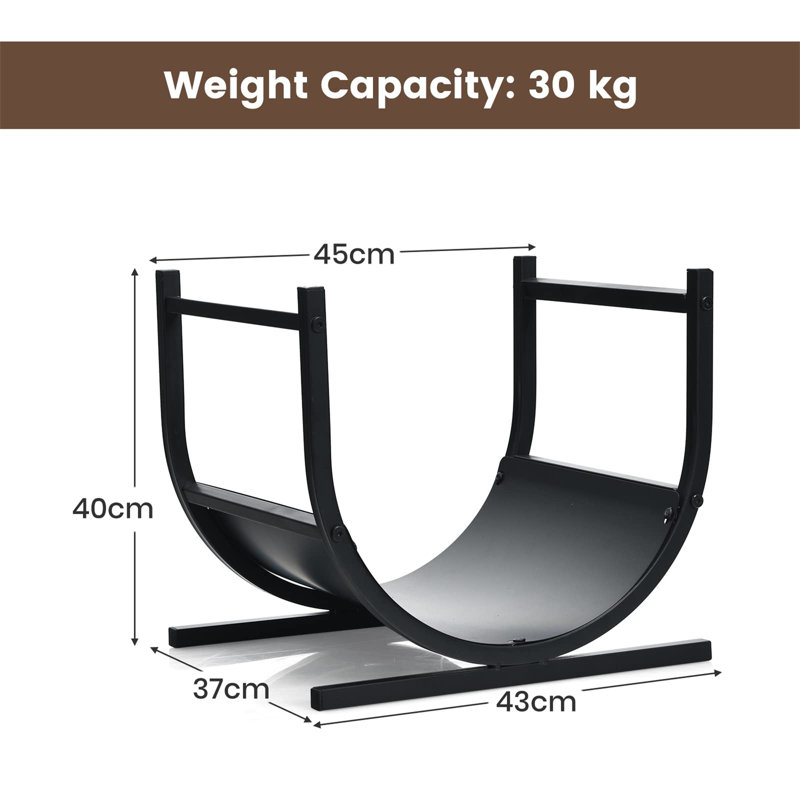 45cm W Metal Log Rack
