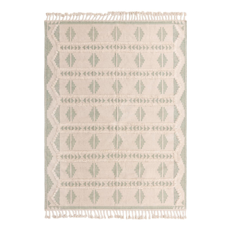 Performance Wool Geometric Indoor Rug, Rectangle 9' x 12'