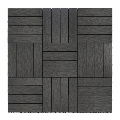 UltraShield Naturale 12'' L x 12'' W Composite Interlocking Deck Tile
