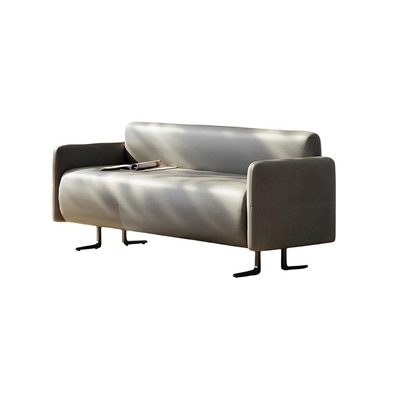 Tabouret de chambre simple italien, H 23,22 po x l 47,24 po x P 21,65 po, Gris