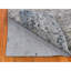 Tapis de couloir noué à la main 2 pi 6 po x 10 pi 6 po à motif abstrait en laine et soie