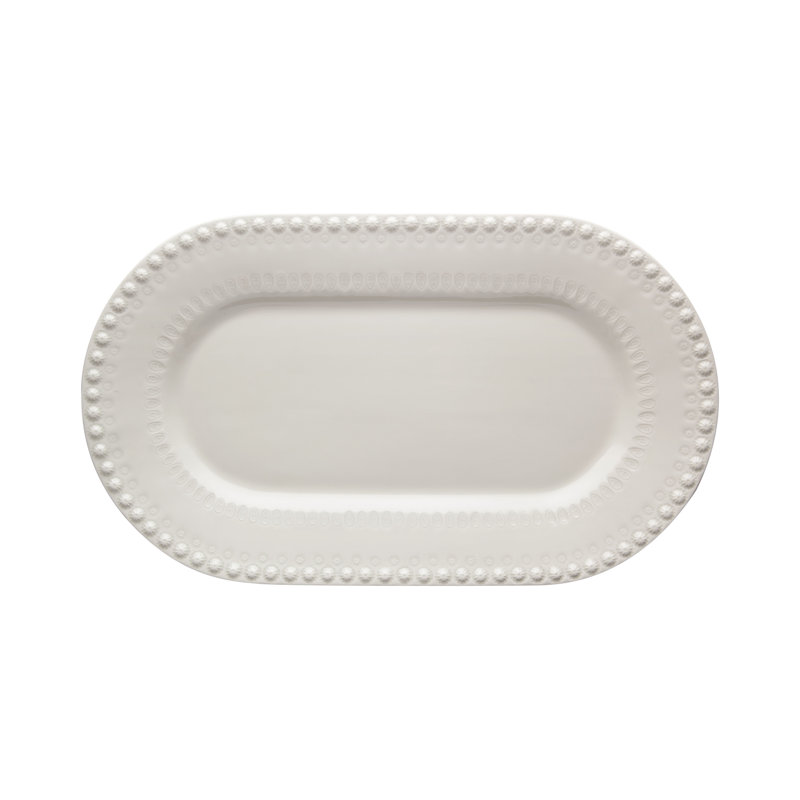 Fantasy Earthenware Platter, Sandy Gray