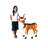 Santa's Christmas Red-Nosed Reindeer Statue
