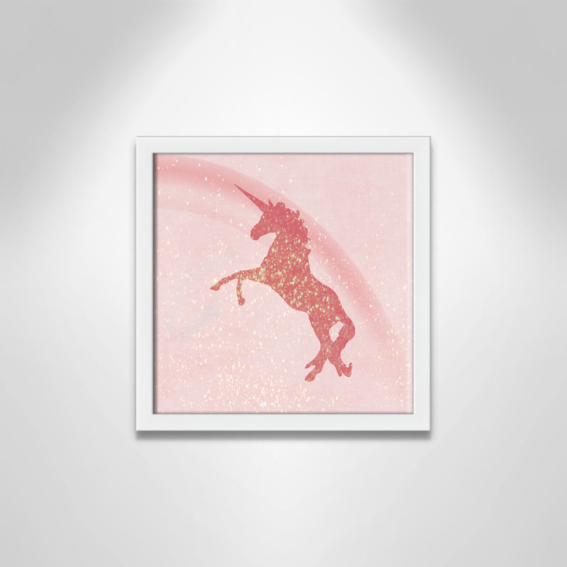 Paillettes licorne 2, H 13 po x l 13 po x P 1,19 po, Encadré de boîte blanc