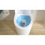 Toilette allongée compacte moderne d'une seule pièce avec hauteur de confort conforme à l'ADA de 17,1 po, économie d'eau double chasse 1,1 / 1,6 GPF, CARTE 1000 g (siège UF inclus)-110886372