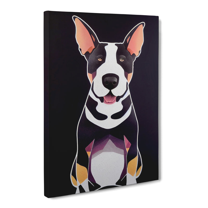Enosburg English Bull Terrier - Wrapped Canvas, 76cm H x 50cm W x 3cm D