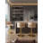 Giacamo Adjustable Height Swivel Boucle Fabric Barstool in Stainless Steel (Set of 1)-1137086831-1177392148