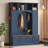Hall Tree With Hooks And Adjustable Shelves-1116806396