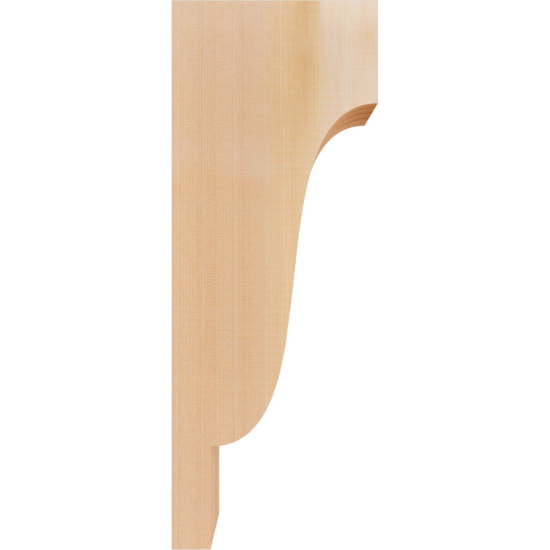 Newport Corbel, H 20 po x l 3,5 po x P 8 po, Cèdre rouge, Lisse