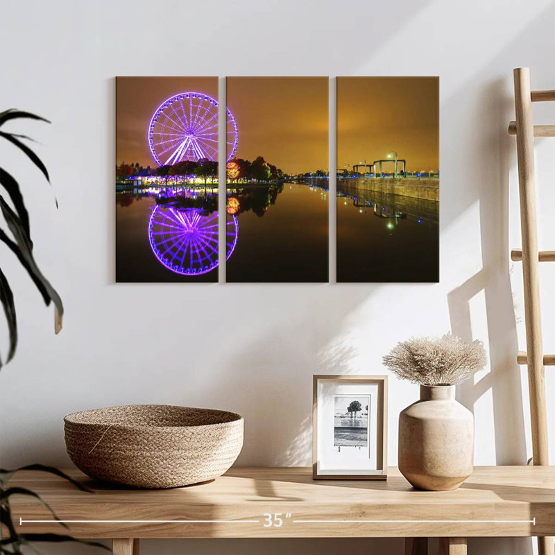 Lumières sur grande roue Nicci Montreal, H 48 po x l 74 po