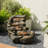 Arani Handcrafted Outdoor Weather Resistant Rock Fountain with Lights