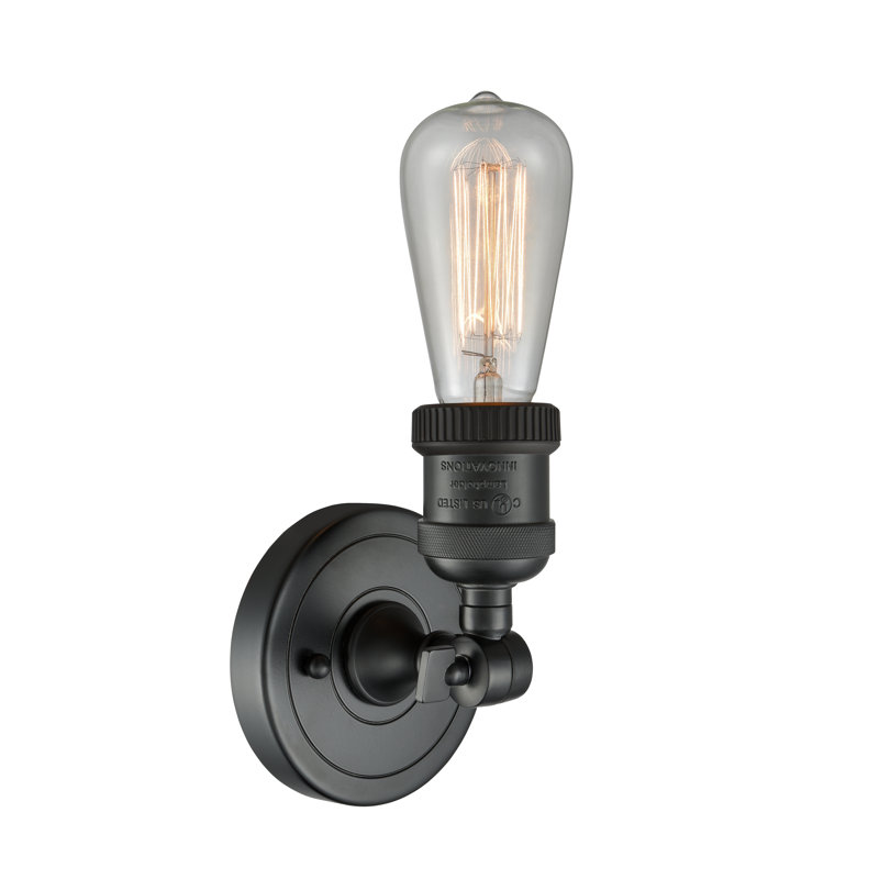 Chickerell Armed Sconce, 6 Watt Vinage LED Bulb, Oil Rubbed Bronze