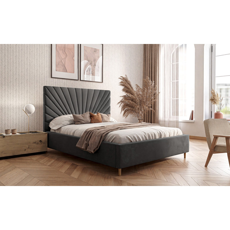 Addalyne Upholstered Bed, 140 x 200cm