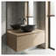 Lavabo vasque en marbre gris foncé Luxury