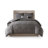 N Natori Hanae Grey Cotton Blend Yarn Dyed 3-Piece Full/Queen Duvet Cover Set-466039948-466039946