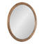 Wooden Round Bathroom Wall Mirror-694872485