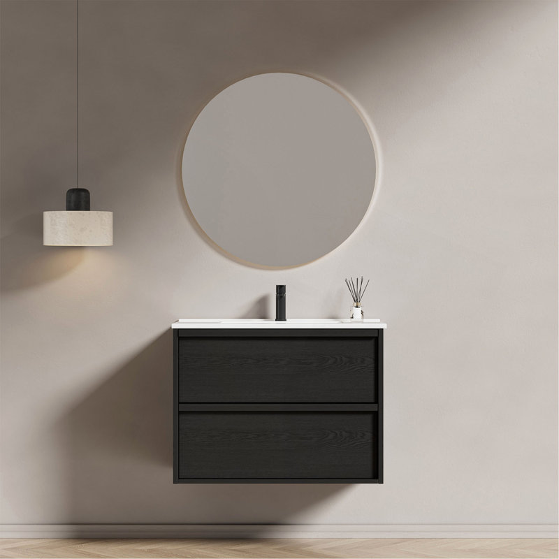 Meuble-lavabo 30 po avec lavabo en céramique, 30"