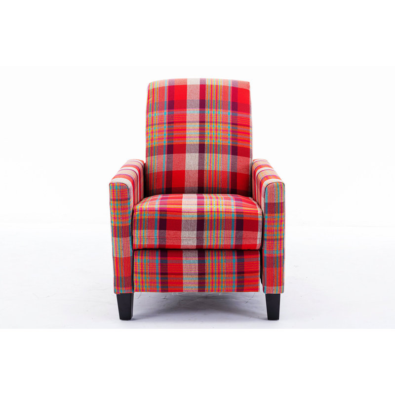 Fauteuil inclinable Wendal New Design, Mélange de lin rouge
