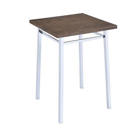 Table de bar carrée en chêne