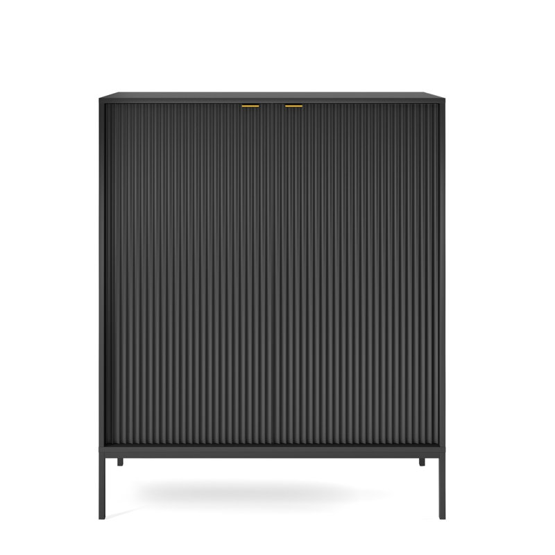 Lineham 104 Cm Wide Highboard, Black