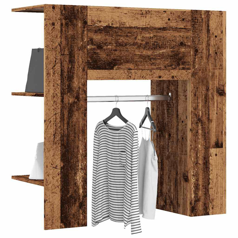 Backes 2 Door Wardrobe, Old Wood