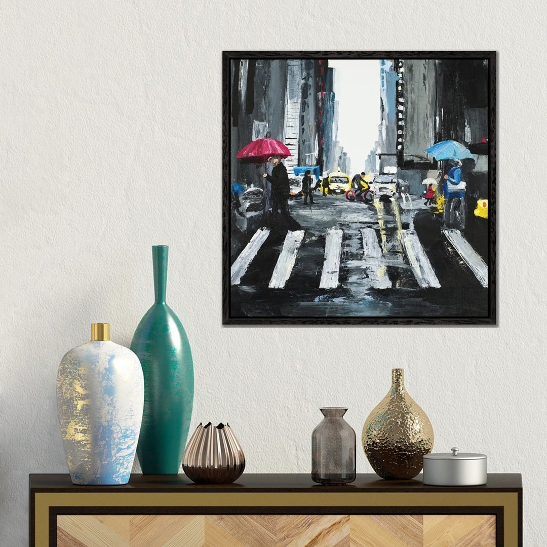 NYC In The Rain von Chelsea Goodrich - Gallery-Wrapped Canvas Giclée on Canvas