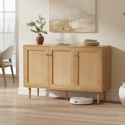 Wide 3 Door Sideboard Accent Cabinet