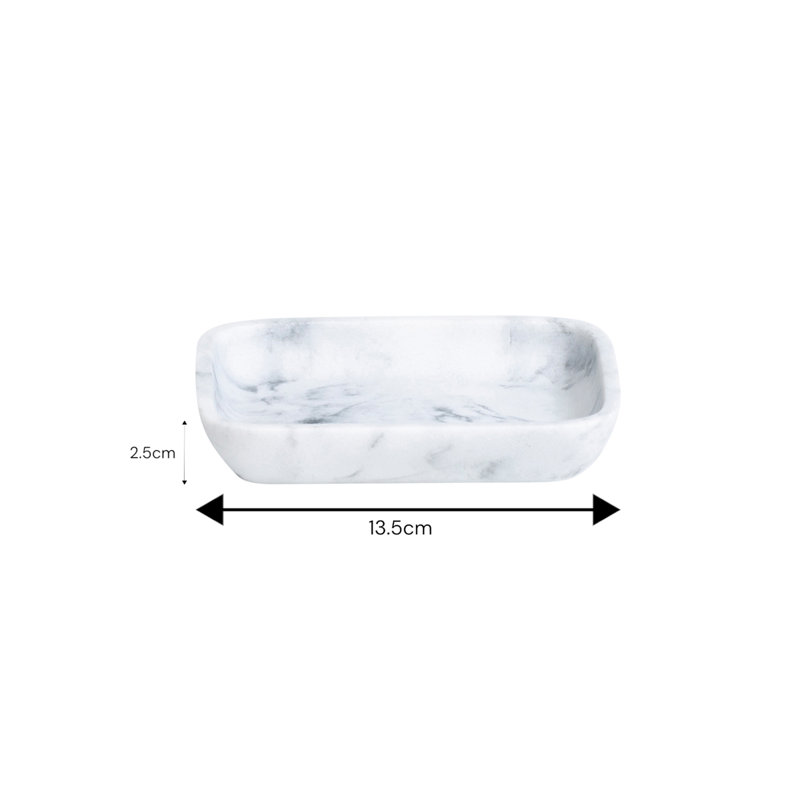 Davontay Bathroom Accessory Set, White