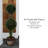 36'' Faux Foliage Topiary in Freestanding