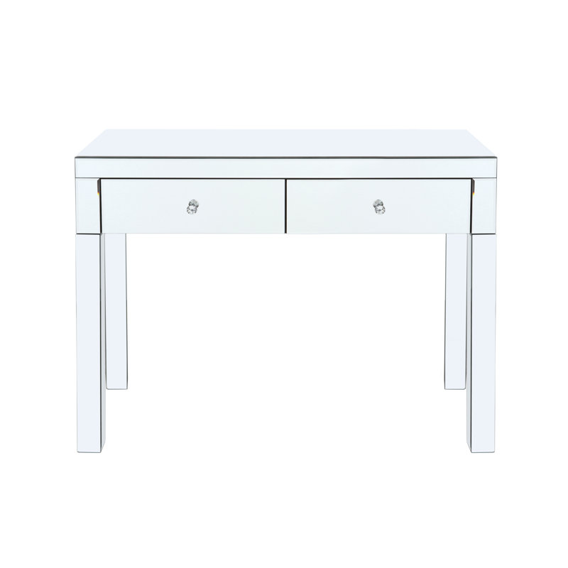 Mirror Desktop Dressing Table, 2 Drawer Dressing Table