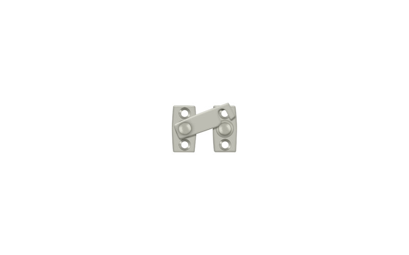 Deltana SB3058U26 Shutter Bar/Door Latch 5/8"; Bright Chrome Finish, Satin Nickel