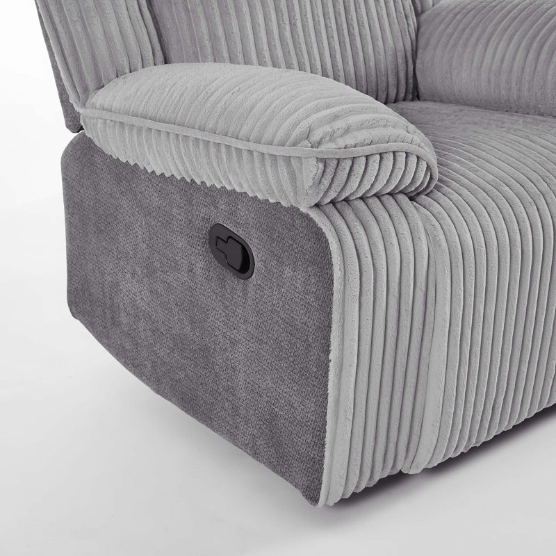 6 Seater Reclining Sofa, Grey