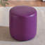 30cm Small Round Faux Leather Upholstered Ottoman-1061551663