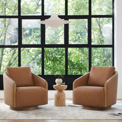 Fauteuil demi-tonneau pivotant l 32 po Nieve