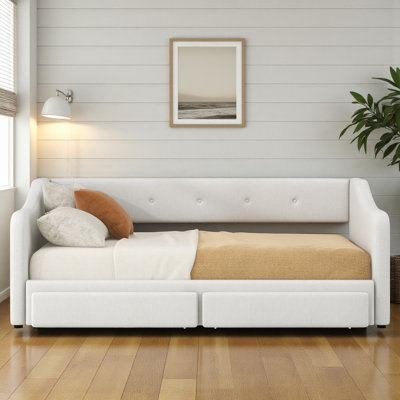 Upholstered Daybed With Trundle by Red Barrel Studio