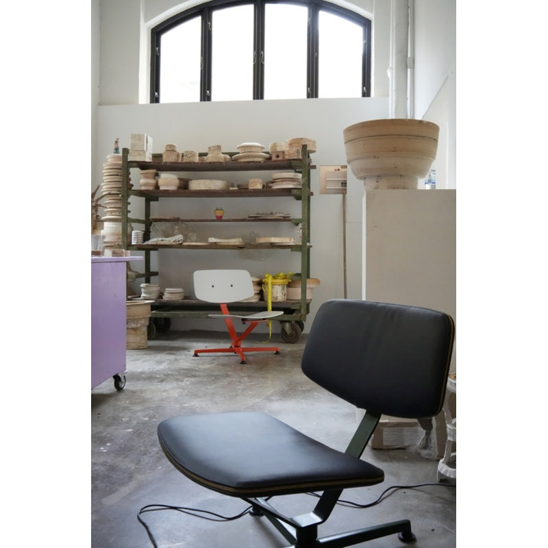 Arba Side Chair, White/Dark Green