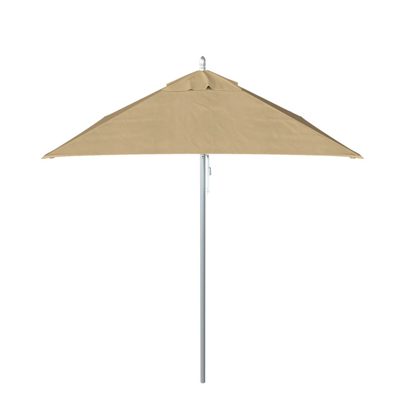 Parasol de marché carré 6 pi Manuell, Toile Sunbrella® beige antique