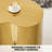 Modern Gold Stainless Coffee Table, Small Cloud Fashion Design，No Installation-1178284249