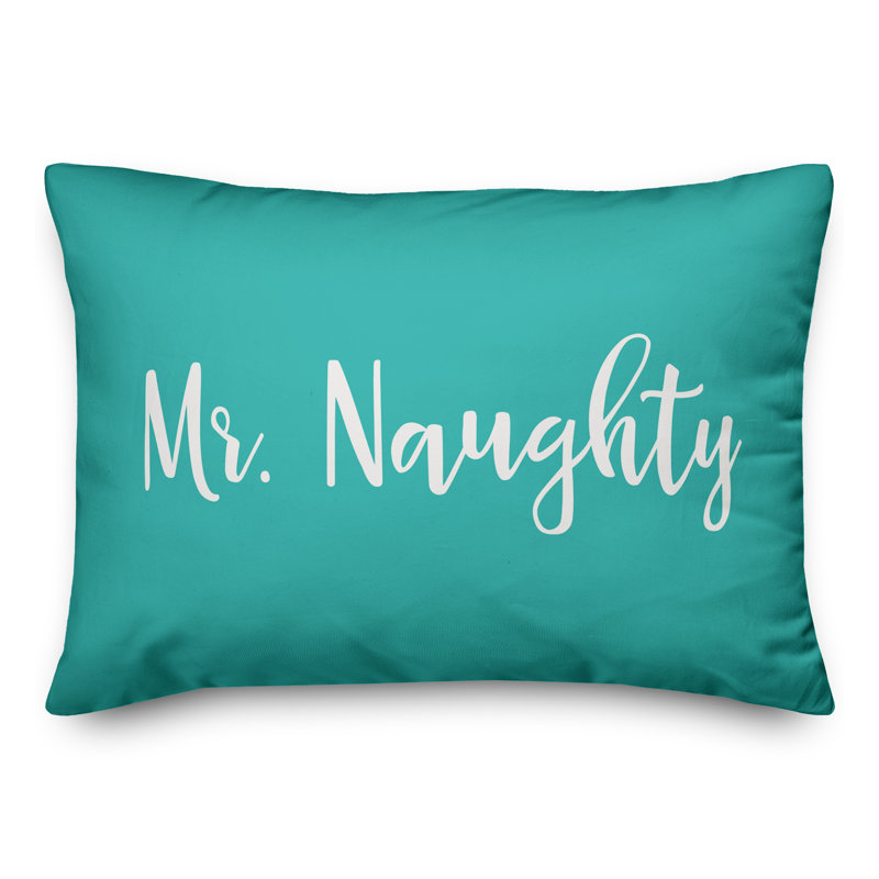  Coussin Mr. Naughty, Bleu sarcelle
