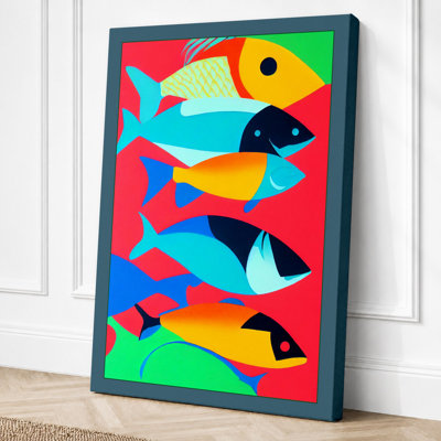 Stacked Fish Modern - Print