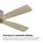 Milan 48inch 6 Solid Wood Blades Dc Motor Indoor Flush Mount Ceiling Fan With Remote, Charcoal Grey-727219479-727219480-727219481