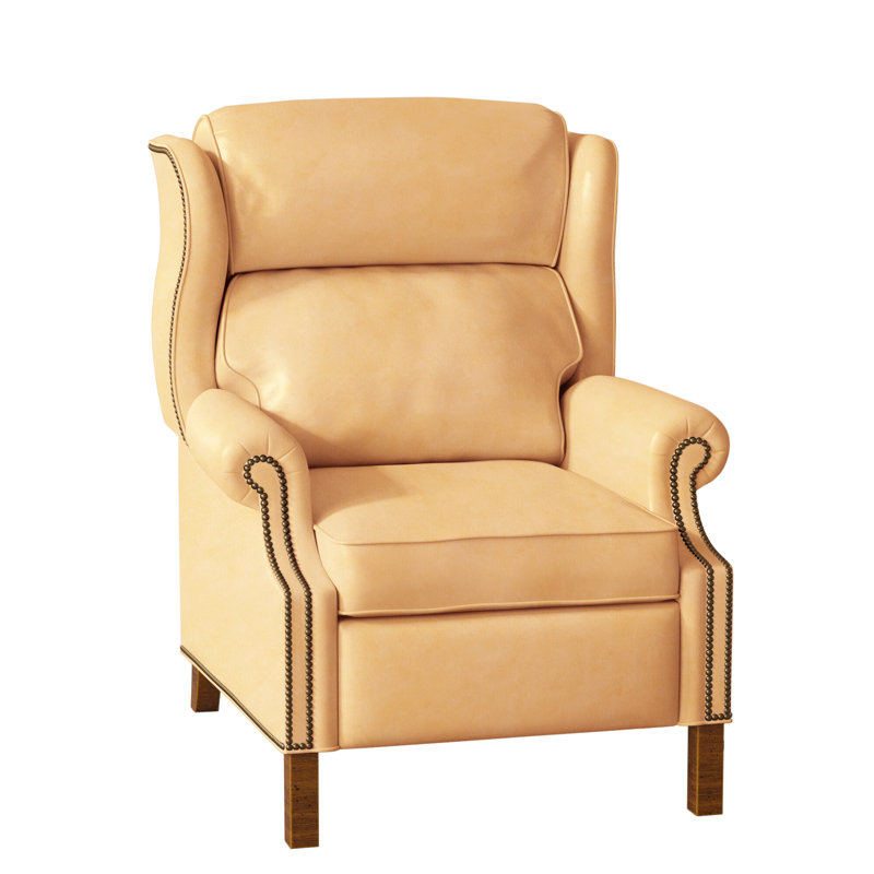 Presidential Recliner, Aline Fumo Genuine Leather, New Classiques, French Natural
