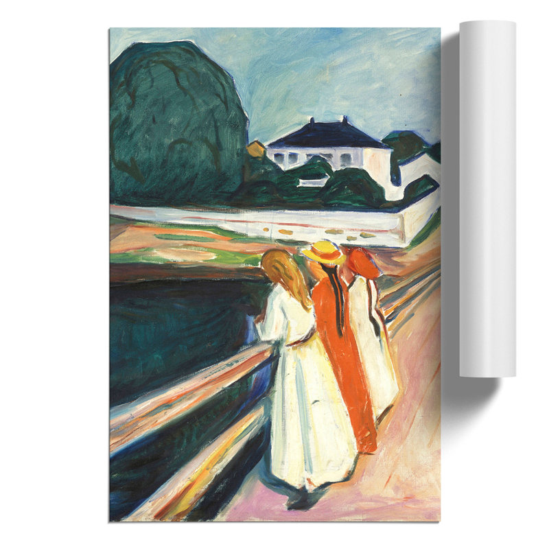 The Modern Eye by Edvard Munch - No Frame Painting, 59cm H x 42cm W x 0.1cm D