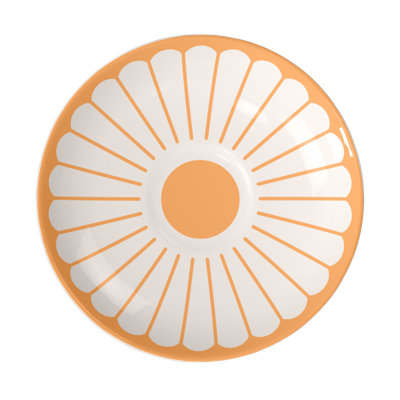 Villeroy & Boch Fleur Soleil Collection Espresso Cup Saucer, Premium Porcelain, Made in Germany, Dishwasher and Microwave Safe, Saucer/Small Serving Plate, 4.5 in Diameter, Flower Pattern, Yellow